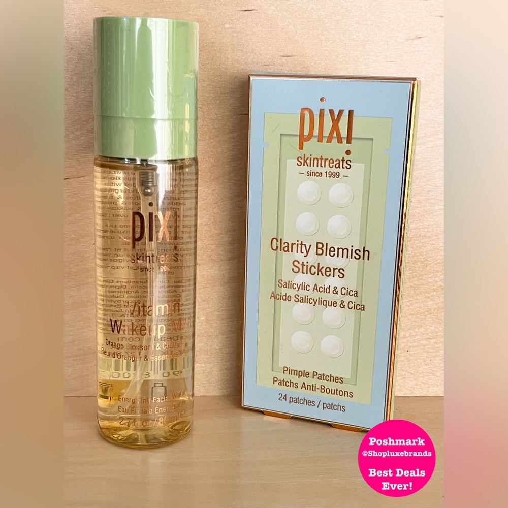 PIXI Wakeup Mist & Clarity Mist & Blemish Stickers